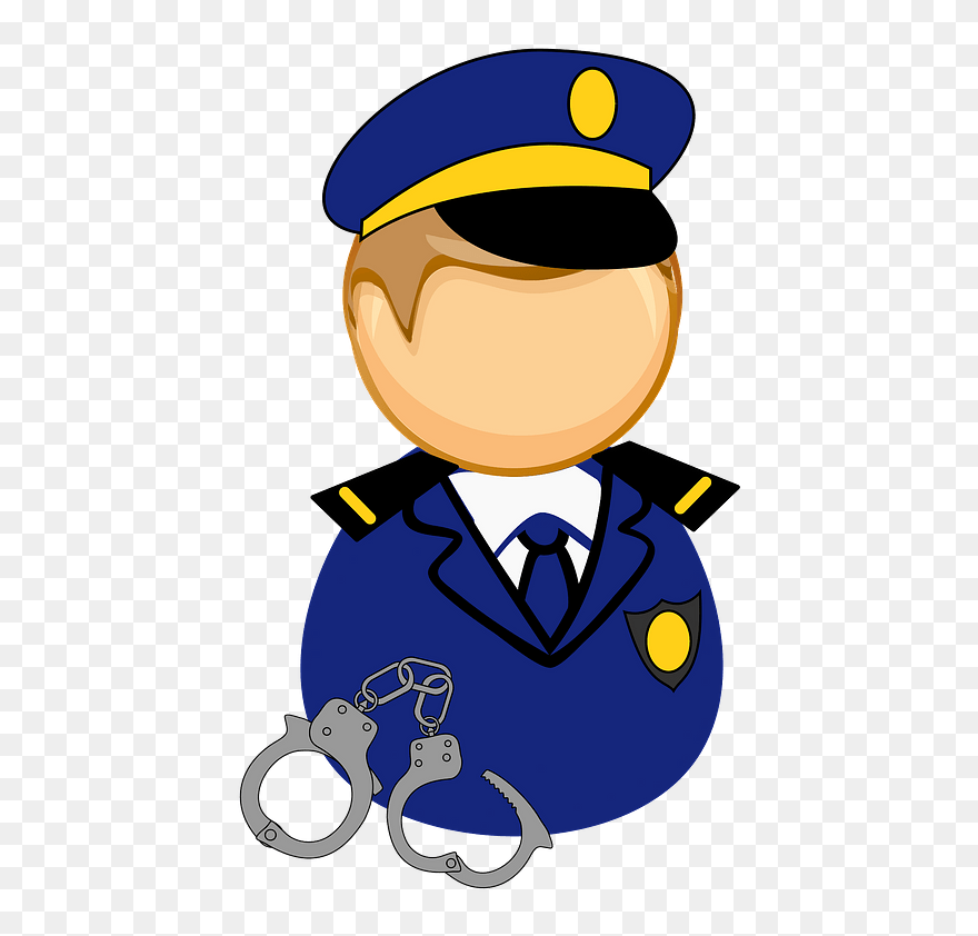 Police Officer Certified First Responder Computer Icons - Cartoon Captain Of Ships Clipart