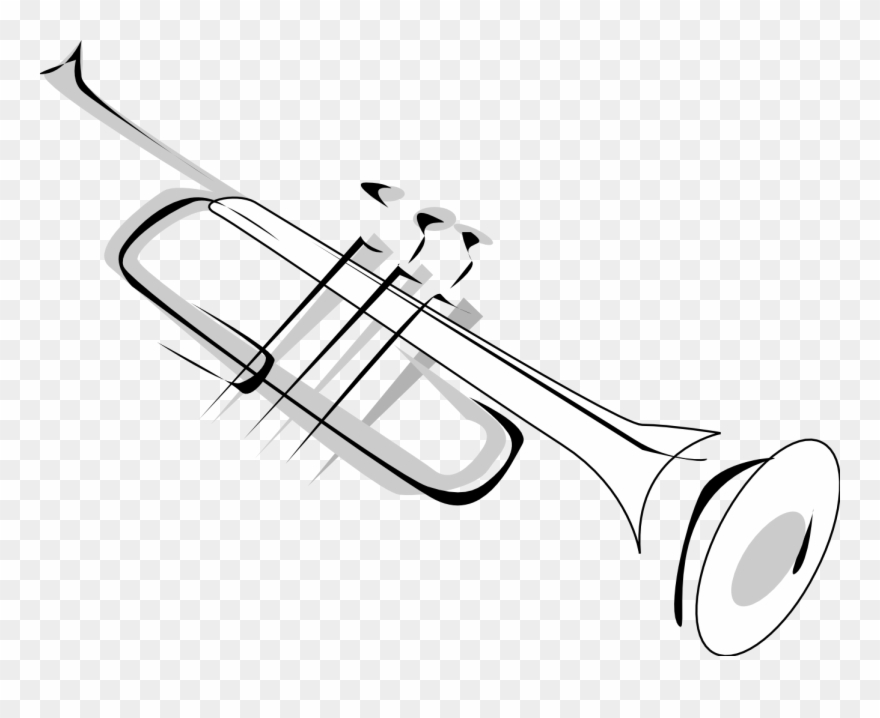 Trumpet Clip Art Hostted Wikiclipart - Musical Instruments Png Cartoon Transparent Png