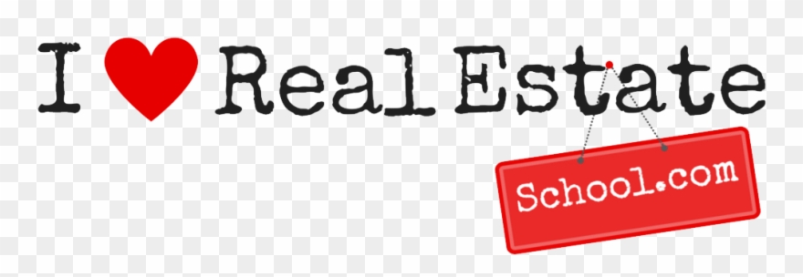 I Love Real Estate School Logo - Broker Clipart
