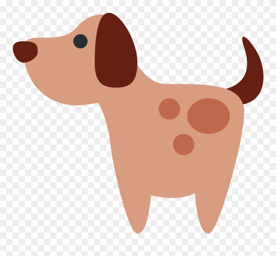 Clipart, Free Dog Clipart Black And White, Dog Clipart - Emoji Cachorro - Png Download