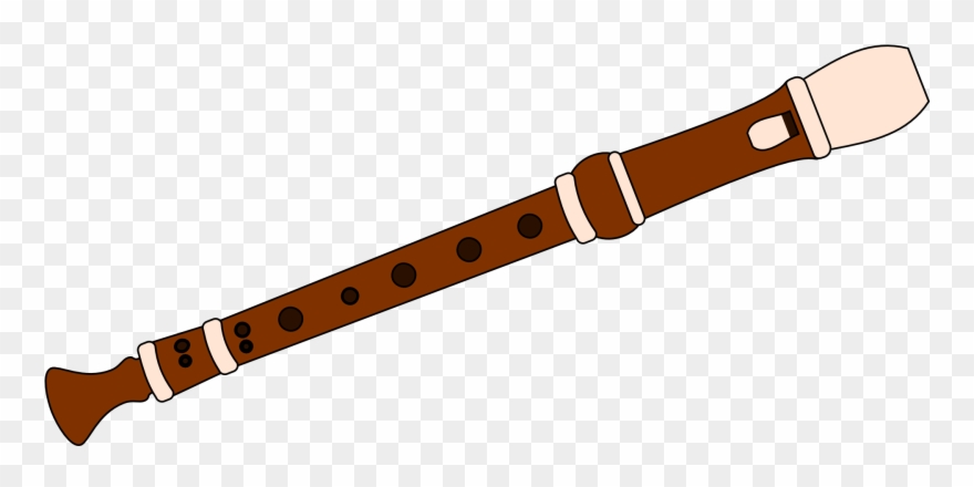 Clip Library Recorder Instrument Clip Art Brown Bamboo - Recorder Clipart - Png Download