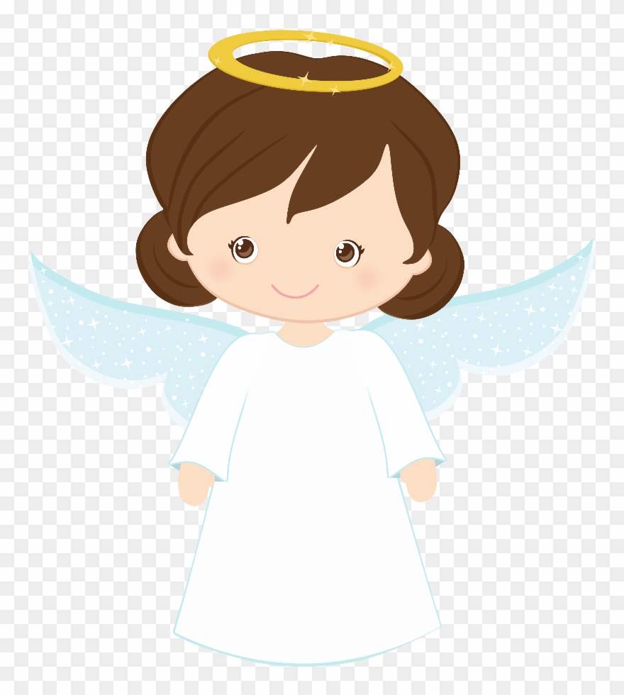 Angels Clipart First Communion Graphic Royalty Free - Menina Anjinho Batizado - Png Download