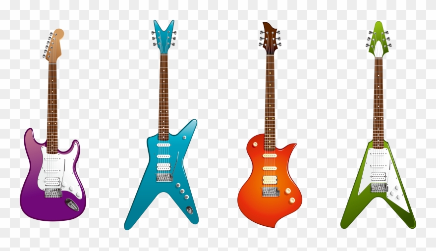 Image Transparent Download Bass Instrument Clipart - Fender Electric Guitar Clipart - Png Download