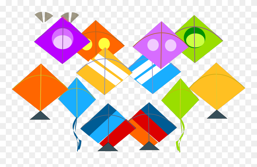 Kite Clipart Indian - Happy Makar Sankranti Png Transparent Png