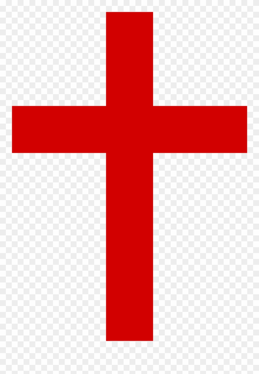 Pink Red Cross Clip Art - Red Christian Cross - Png Download
