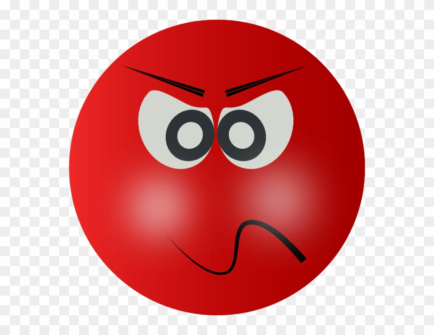 Clip Art Angry Mean Smiley Clipart - Clip Art Angry Face - Png Download