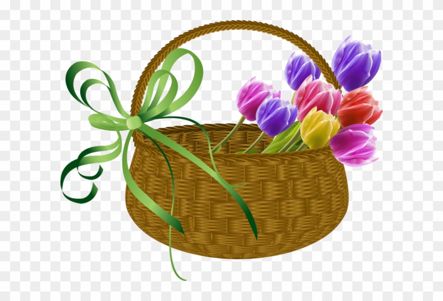 Information And Clip Art About Tulips - May Baskets Clip Art - Png Download