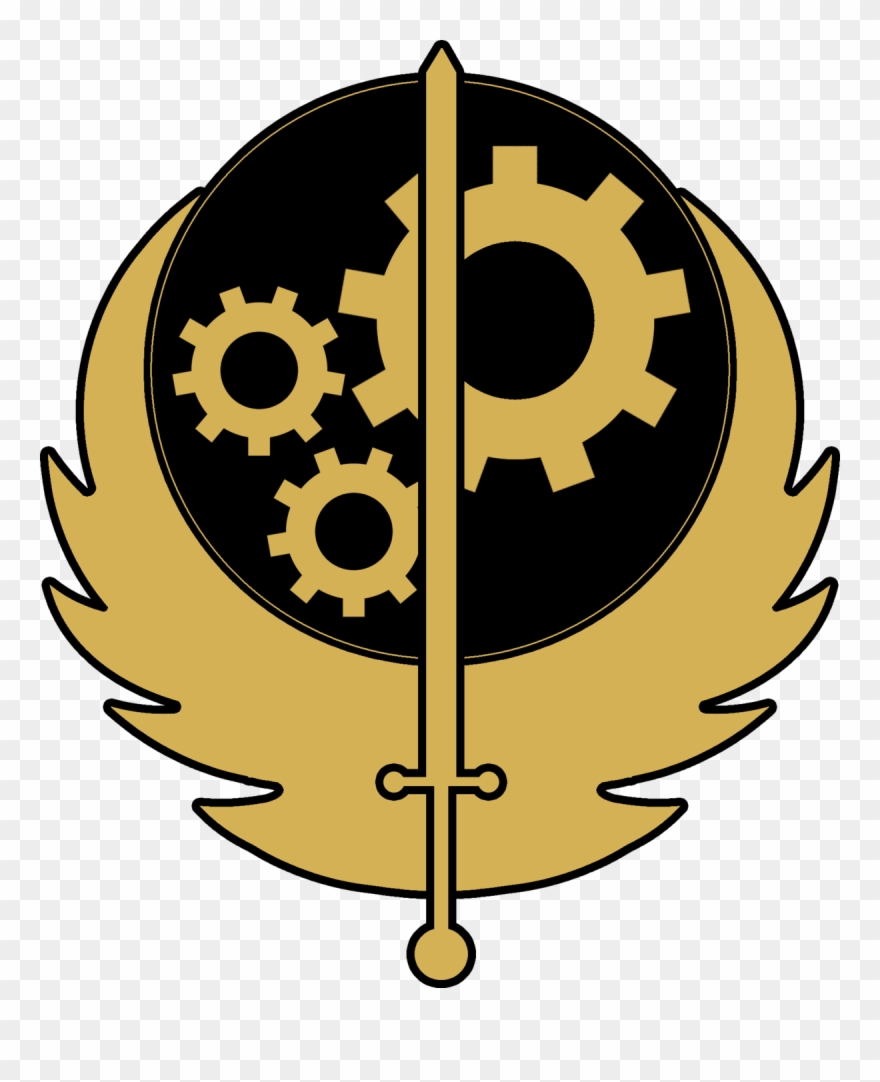 Clip Art Transparent Library Boy Svg Vault Tec - Fallout Brotherhood Of Steel Logo - Png Download