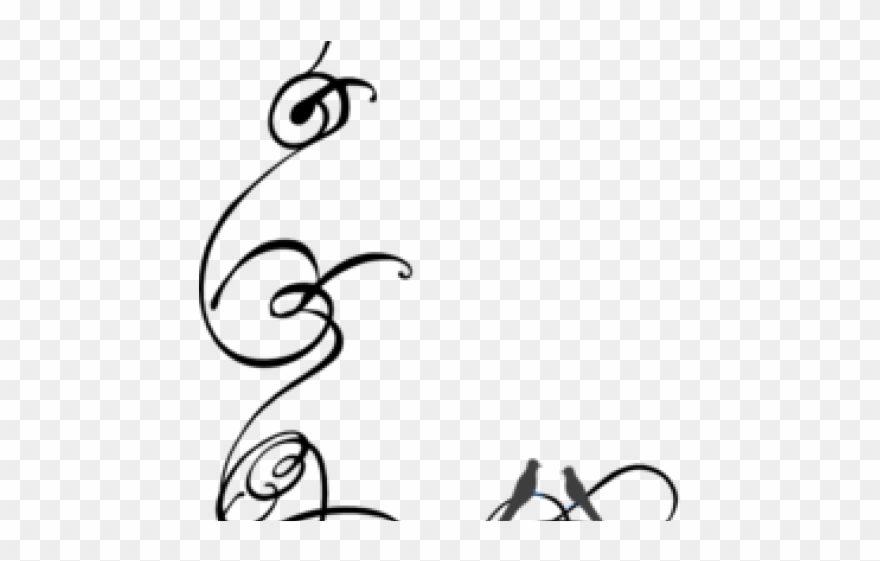 Decorative Line Black Clipart Swirly - Png Swirls Transparent Png