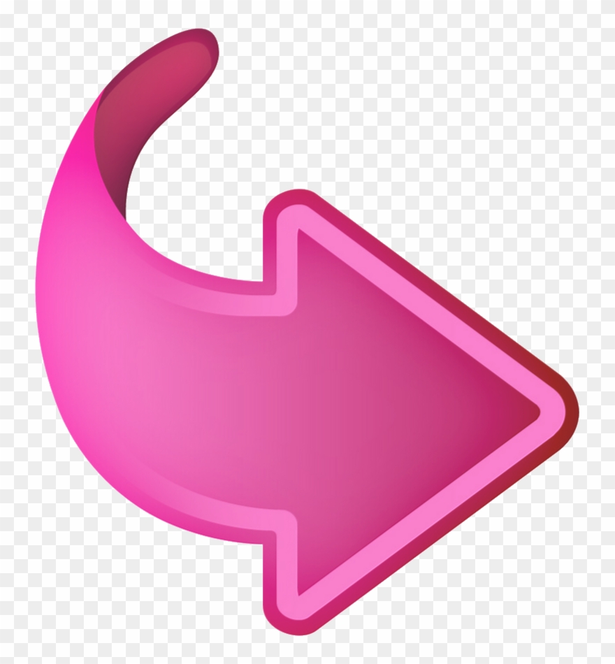 Art And Graphics - Pointed Arrow Pink Png Clipart