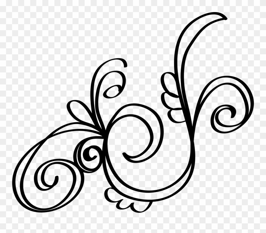 Drawn Swirl Random - Swirl Doodle Clip Art - Png Download