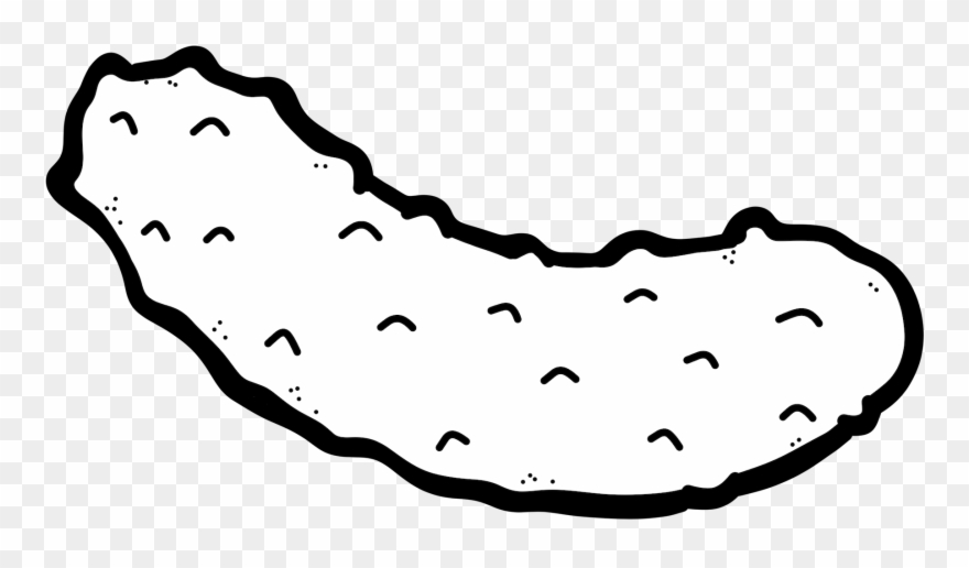 Pickle Bw - Pickle Clip Art Black And White - Png Download