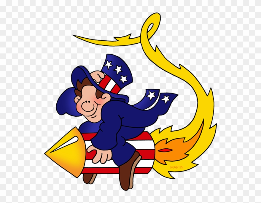Riding A Rocket - Bill Of Rights Animated Clipart