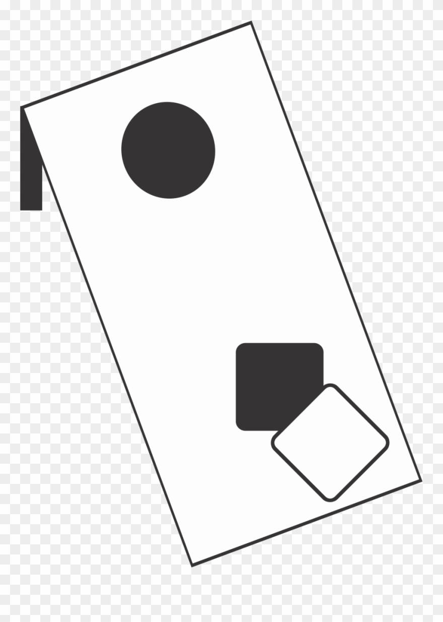 Cornhole Clipart Corn Hole - Cornhole Clipart Black And White - Png Download