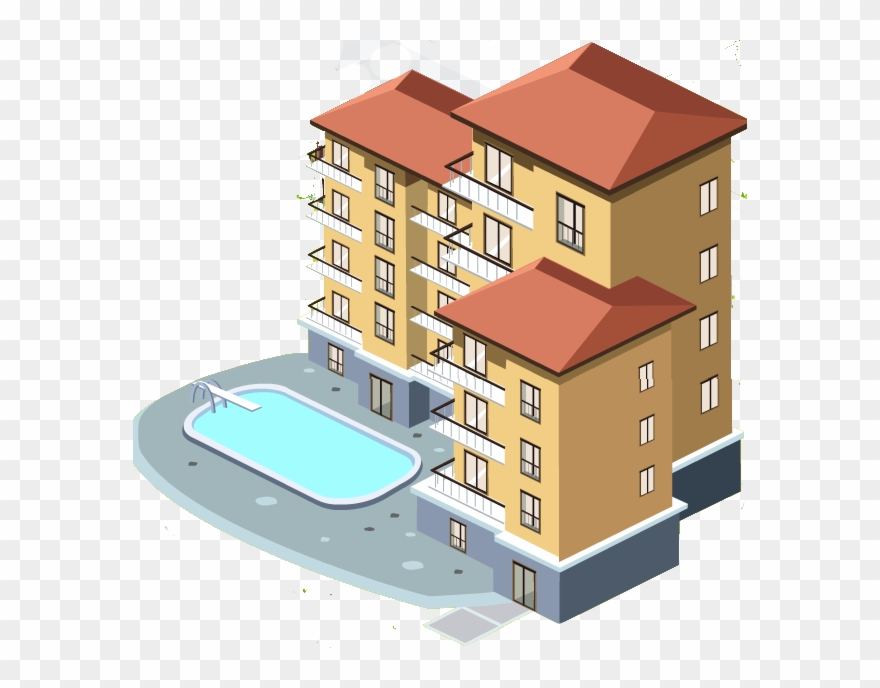 Apartment Complex Clipart Appartment - Apartment Transparent - Png Download