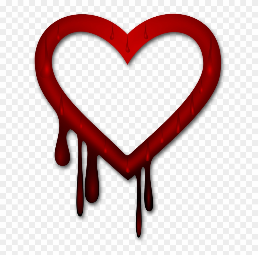 Free Heart Bleed Remix 1 - Dripping Heart Symbols Clipart