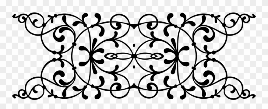 Decorative Divider - Dutch Folk Art Thank You Card Clipart