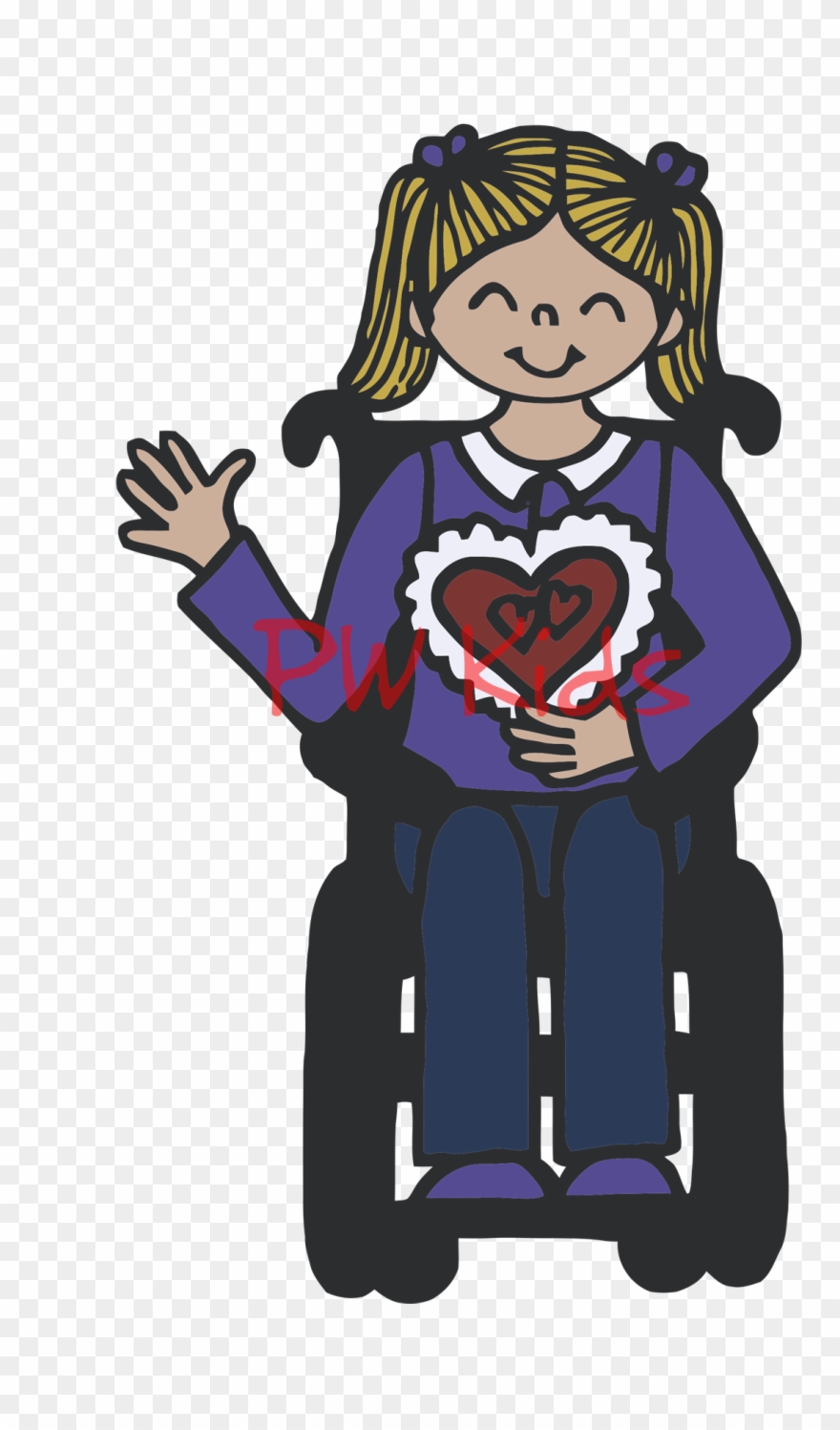 Inclusive Disability Clip Art - Cerebral Palsy - Png Download