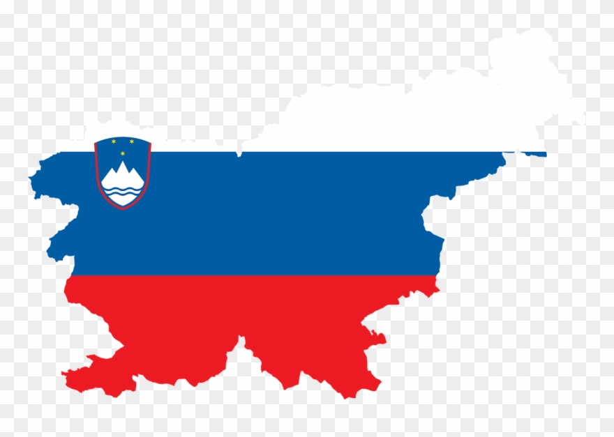 All Photo Png Clipart - Slovenia Map With Flag Transparent Png