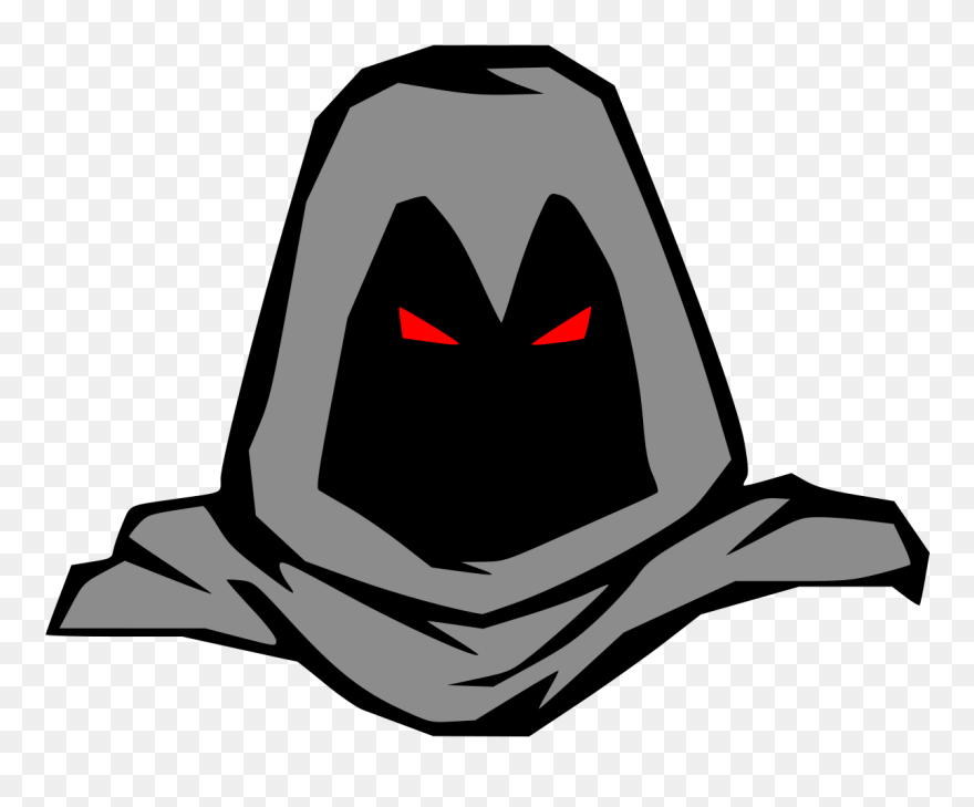 Evil Clipart Bad Guy - Masked Man Drawing - Png Download