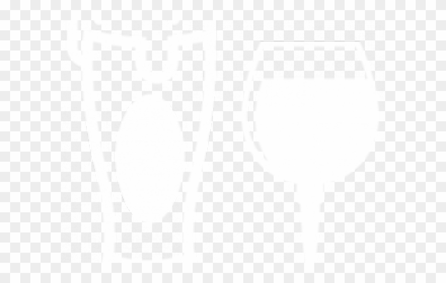 Liquor Clipart Black And White - Wine Glass - Png Download