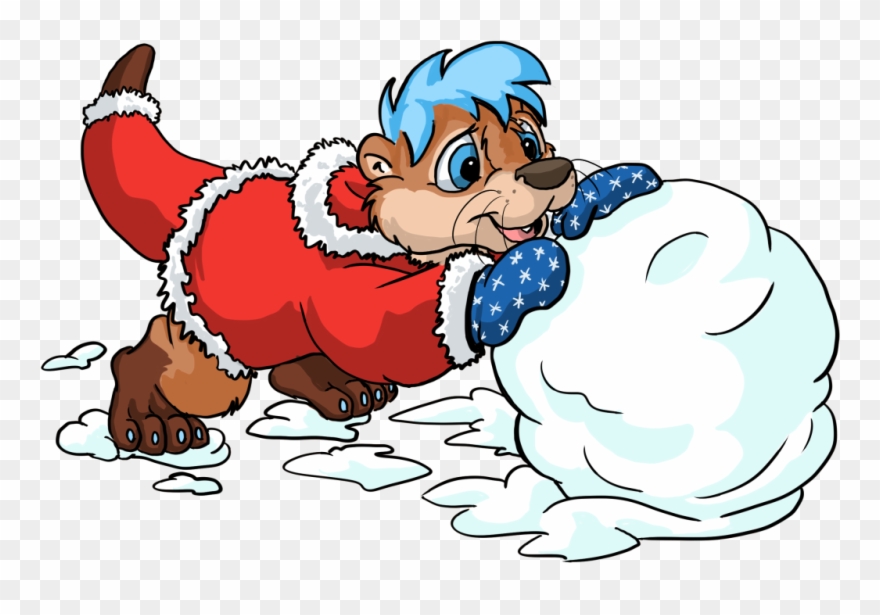 Snowball Fight Bouncy - Snowball Fight Clipart