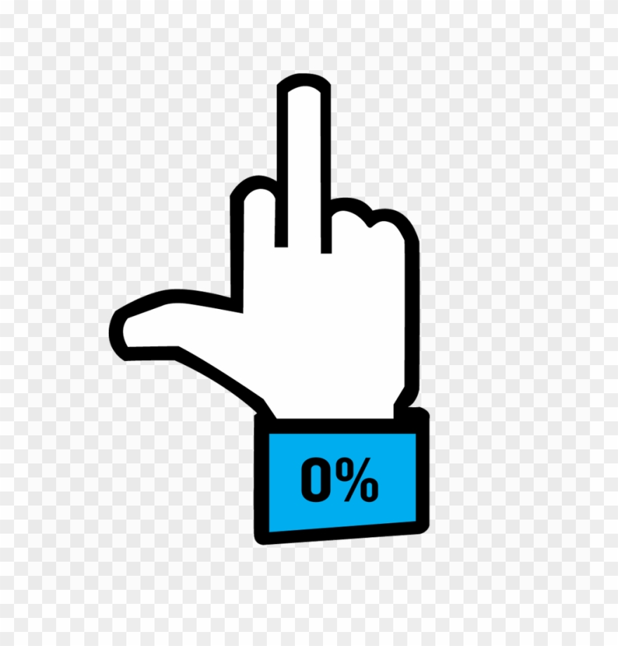 En Stor Del Af De Mange Milliarder, Facebook Tjener - Blue Middle Finger Emoji Clipart