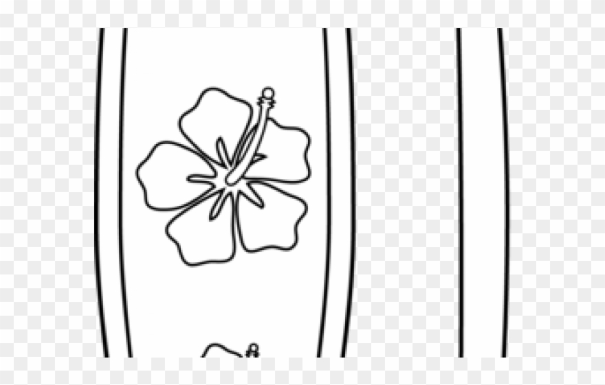 Surfing Clipart Coloring Page - Coloring Book - Png Download