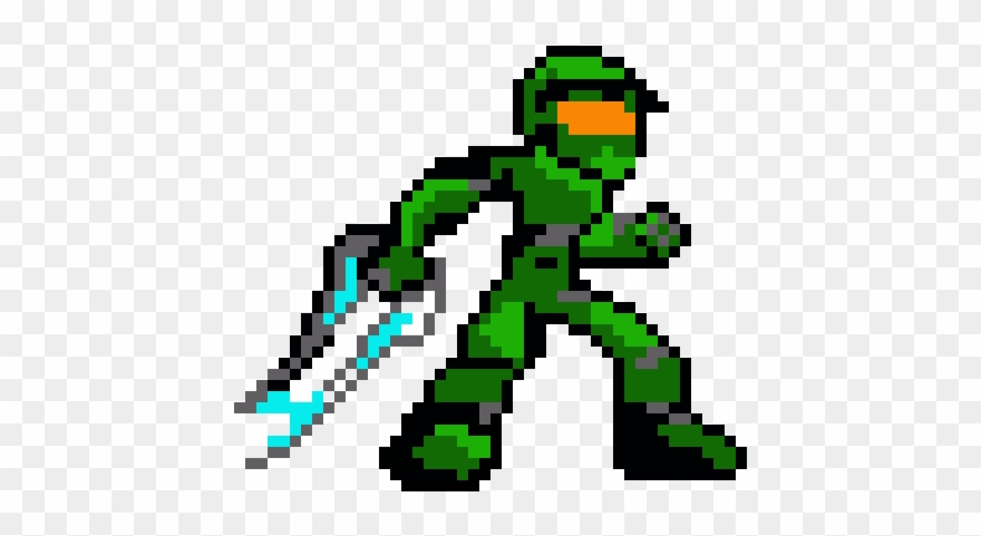 Master Chief - Halo Master Chief 8 Bit Clipart