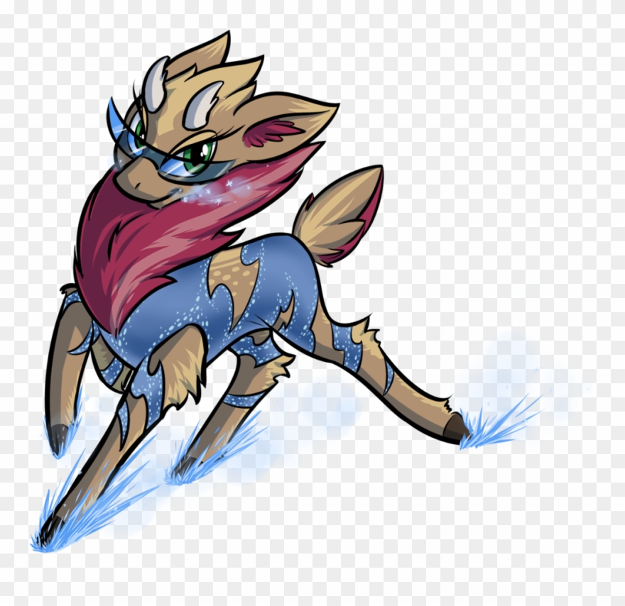 Kalemon, Deer, Female, Figure Skating, Glasses, Lidded - Cartoon Clipart