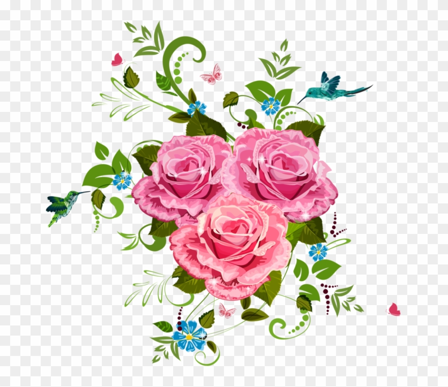 Profile - Flowers Vectors Shutter Stock Clipart