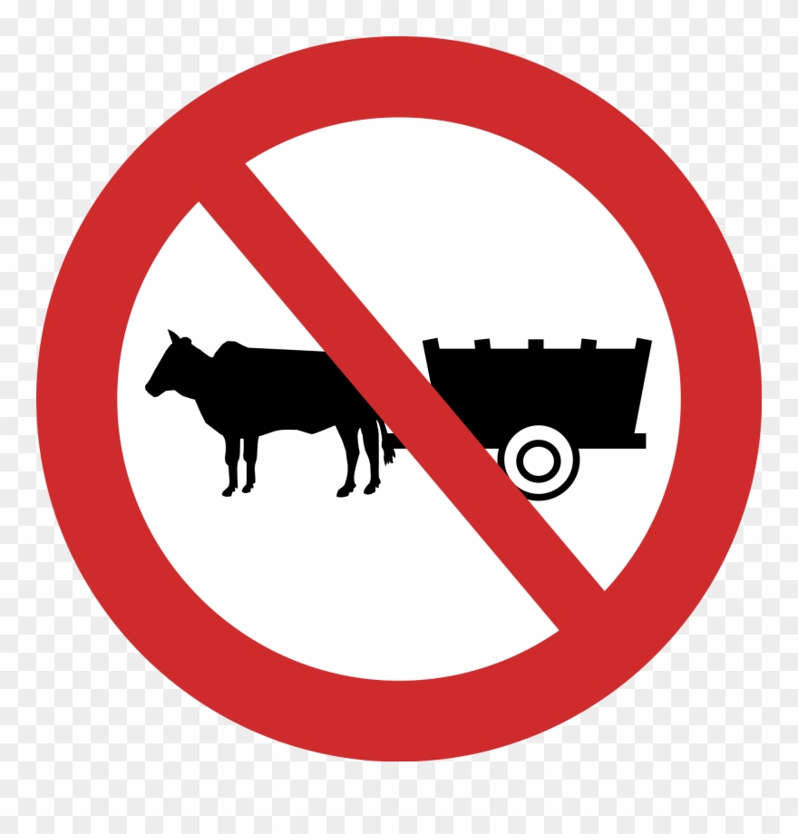 Open - Bullock Cart Road Signs Clipart