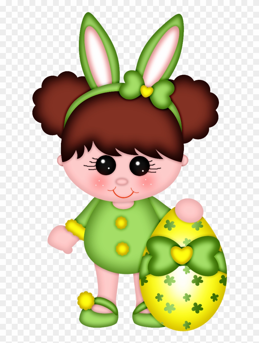 Happy Easter, Bunnies, Clip Art, Filing Papers, Cutting - Clip Art - Png Download