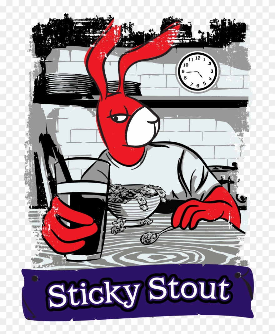 Stickystout Can Art - Red Hare Brewing Company, Llc Clipart