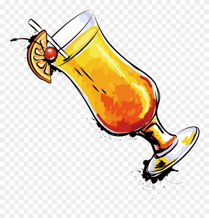 Juice Orange Soft Drink - Drink Clipart