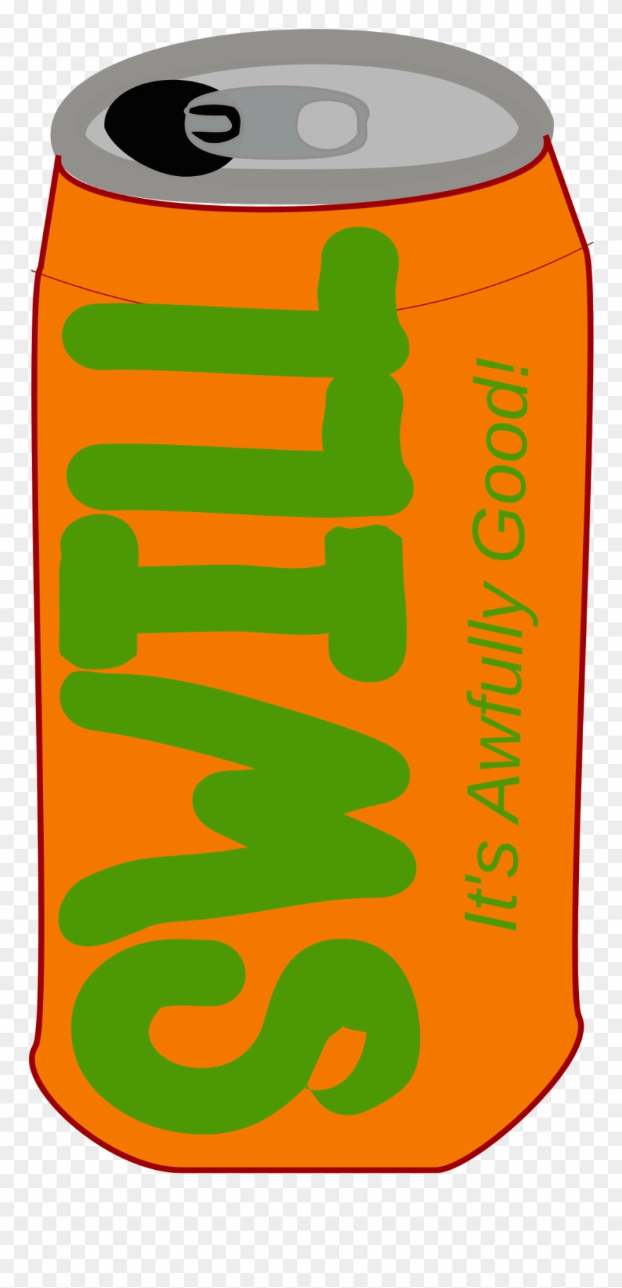 Open - Cartoon Soda Can Clipart