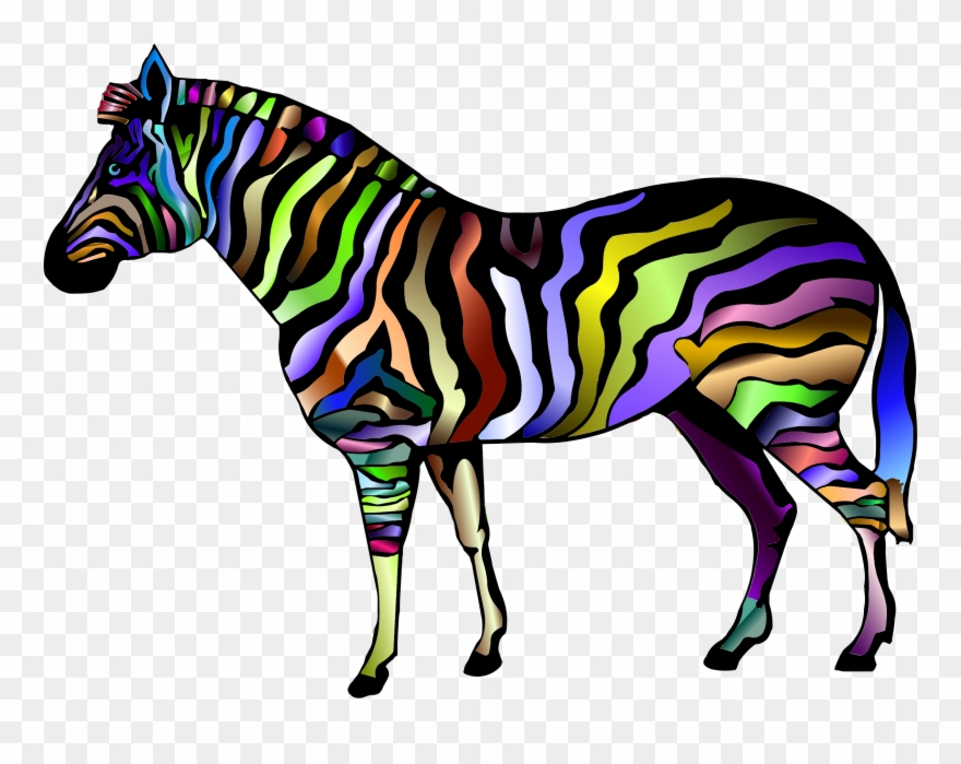 Zebra Print Clipart At Getdrawings - Zebra Animal - Png Download