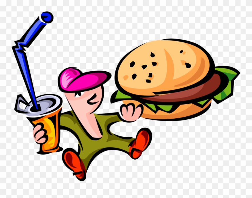 Transparent Library Teen Eats And Soft Drink Image - Lanches Vetor Png Clipart