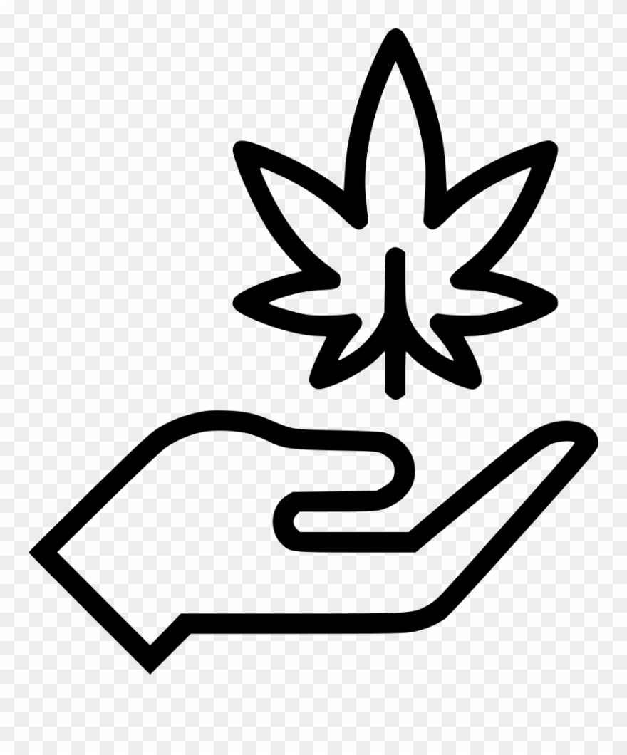 Hand Marijuana Weed Pot Comments - Gambar Daun Ganja Hitam Putih Clipart