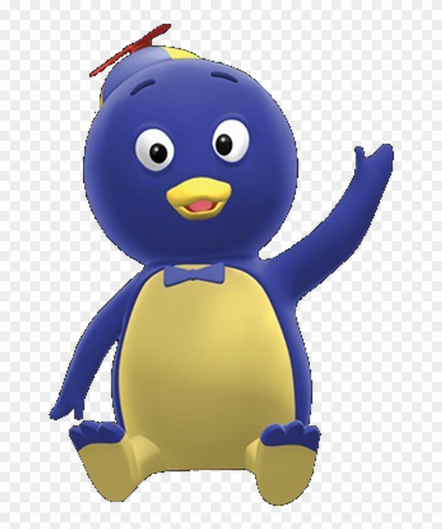 Pablo Blue Penguin Sitting Of The Backyardigans - Cartoon Penguin Race Clipart