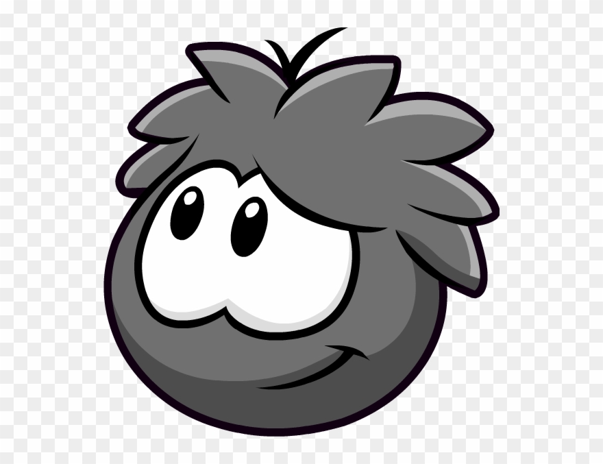 Black Puffleimages - Club Penguin Black Puffle Transparent Clipart
