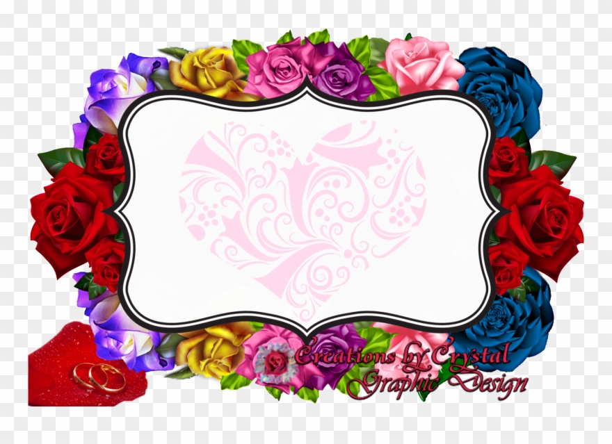 Custom Borders Created For Her - Border Designs Flowers Cut Outs Clipart