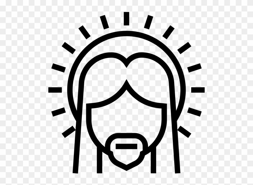 Jesus Rubber Stamp - Black And White Brunch Clip Art - Png Download