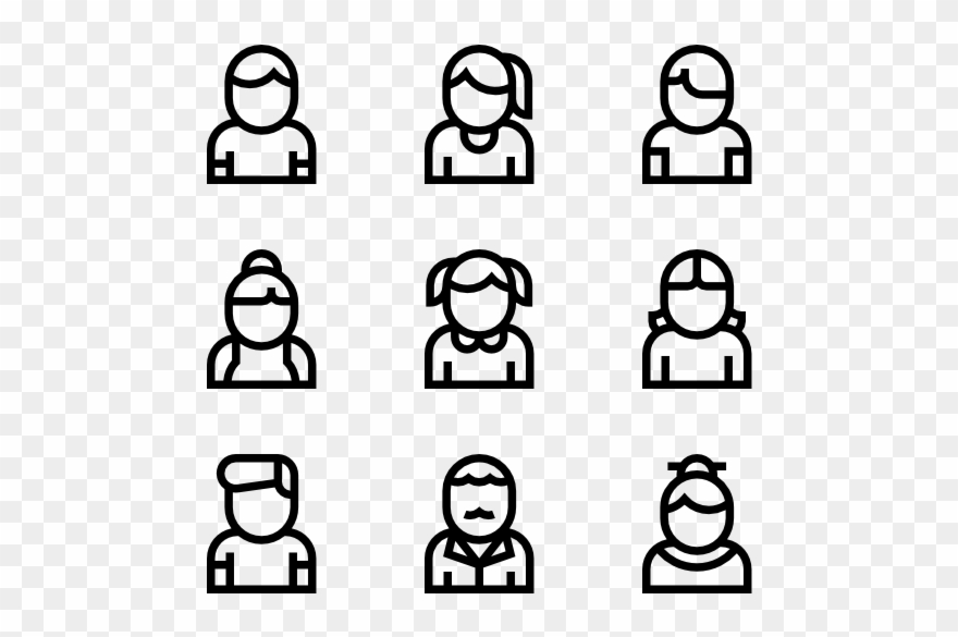 Avatar - Nun Icon Line Png Clipart