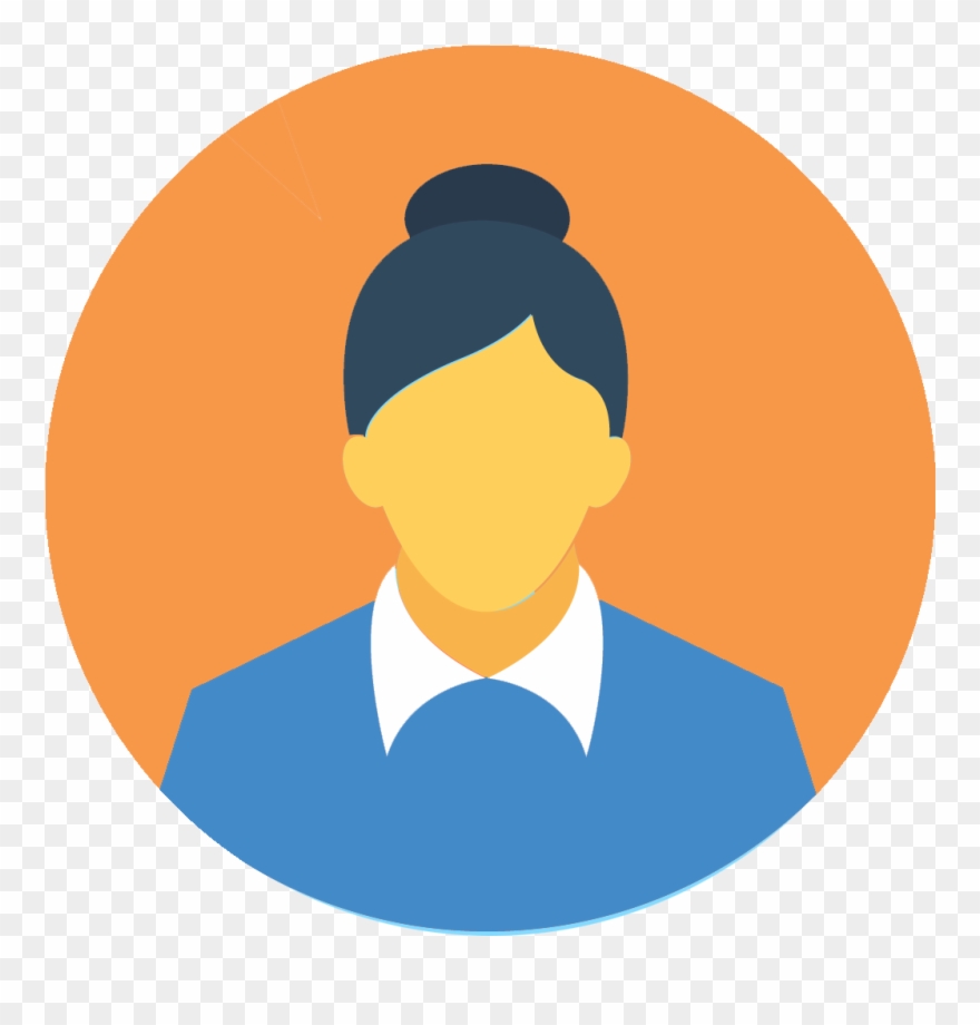 The Independent Young Woman - Icono De Entrevista De Trabajo Clipart