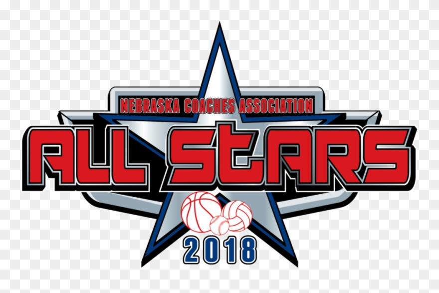 Nca All-star Girls, Boys Basketball And Volleyball - All Star Logo Design Clipart