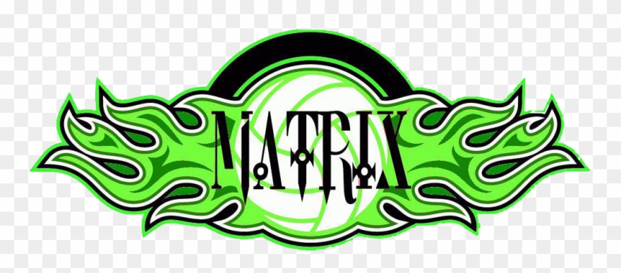 Matrix Volleyball Club Logo Clipart