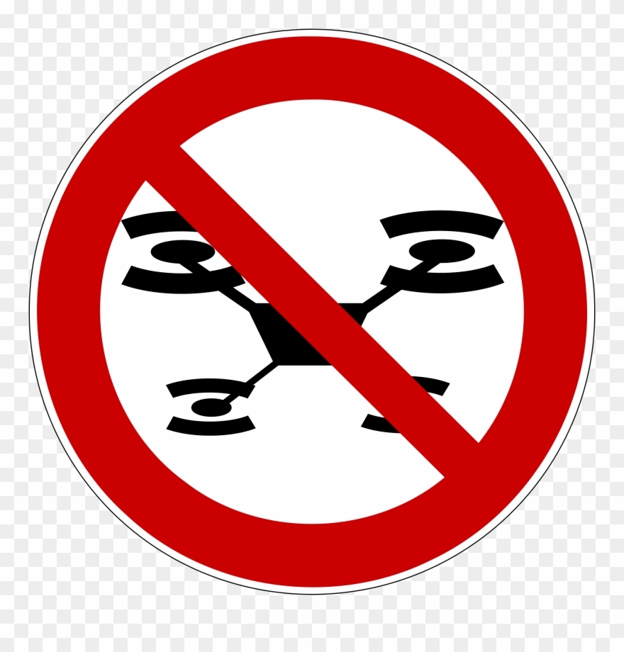 Clip Art Stock File Drones Prohibited Svg Wikimedia - Prohibited Drones - Png Download