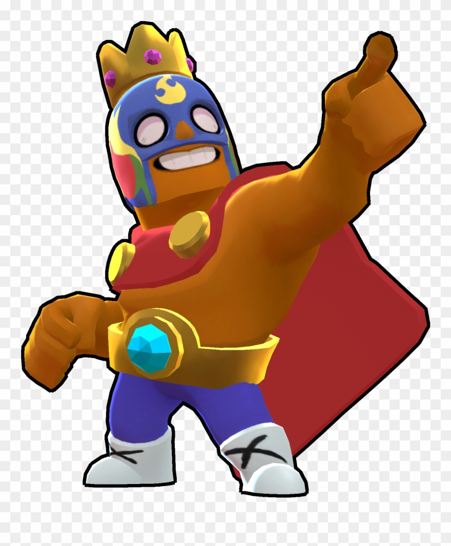 El Primo Skin-el Rey - El Primo Brawl Stars Clipart