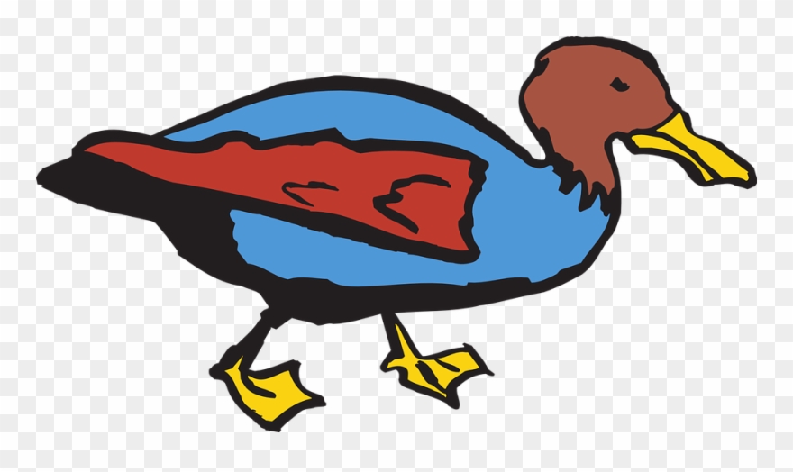 Bird Water Cliparts 16, Buy Clip Art - เป็ด เดิน รูป เคลื่อนไหว - Png Download